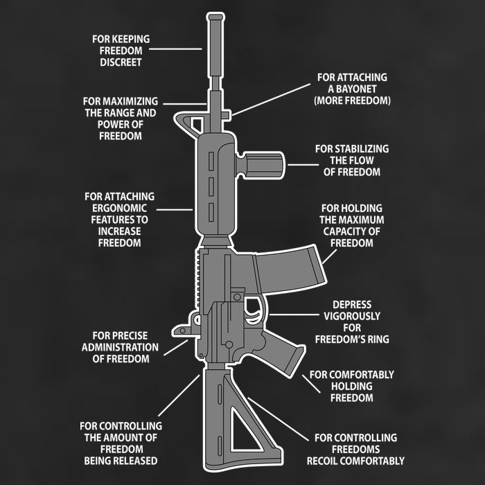 Gun For keeping Freedom Discreet Microfiber Hand Towel