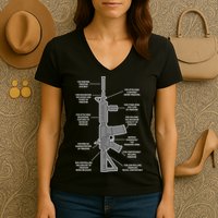 Gun For keeping Freedom Discreet Women's V-Neck T-Shirt