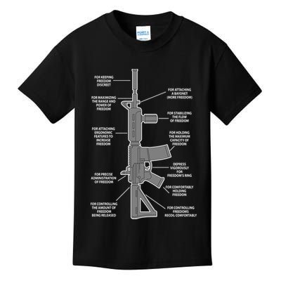 Gun For keeping Freedom Discreet Kids T-Shirt