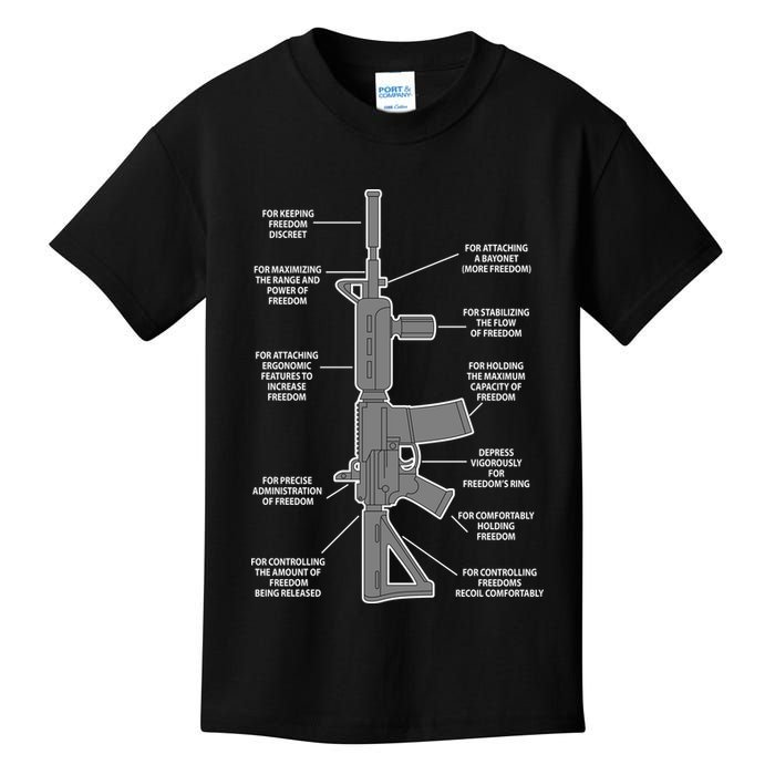 Gun For keeping Freedom Discreet Kids T-Shirt