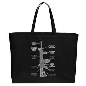 Gun For keeping Freedom Discreet Cotton Canvas Jumbo Tote