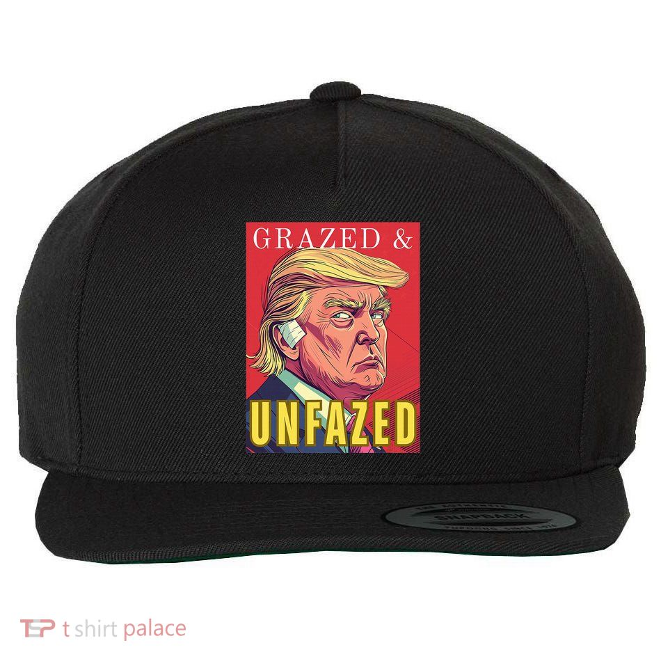 Grazed & Unfazed Not Dazed Trump 2024 Wool Snapback Cap