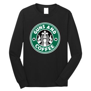 Guns And Coffee Long Sleeve Shirt