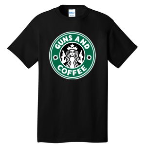 Guns And Coffee Tall T-Shirt