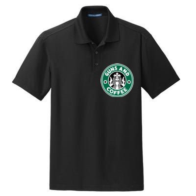 Guns And Coffee Dry Zone Grid Polo