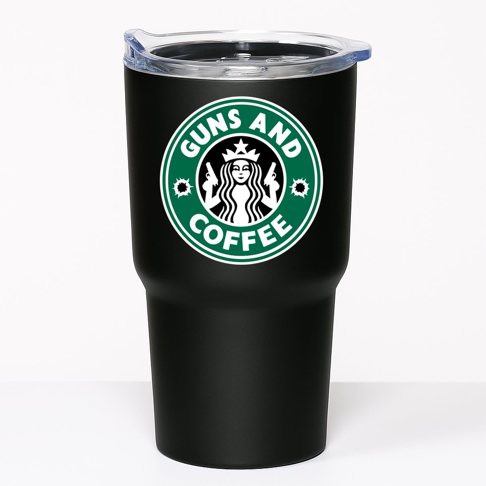 Guns And Coffee Tumbler