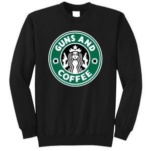 Guns And Coffee Tall Sweatshirt