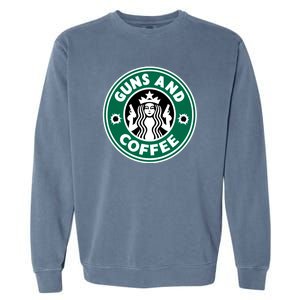 Guns And Coffee Garment-Dyed Sweatshirt