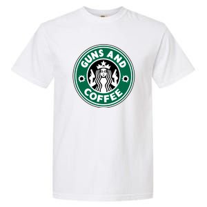 Guns And Coffee Garment-Dyed Heavyweight T-Shirt