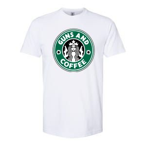 Guns And Coffee Softstyle CVC T-Shirt