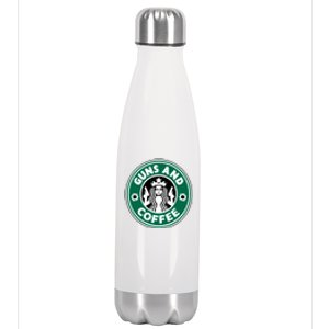 Guns And Coffee Stainless Steel Insulated Water Bottle