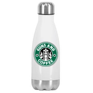 Guns And Coffee Stainless Steel Insulated Water Bottle