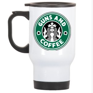 Guns And Coffee Stainless Steel Travel Mug