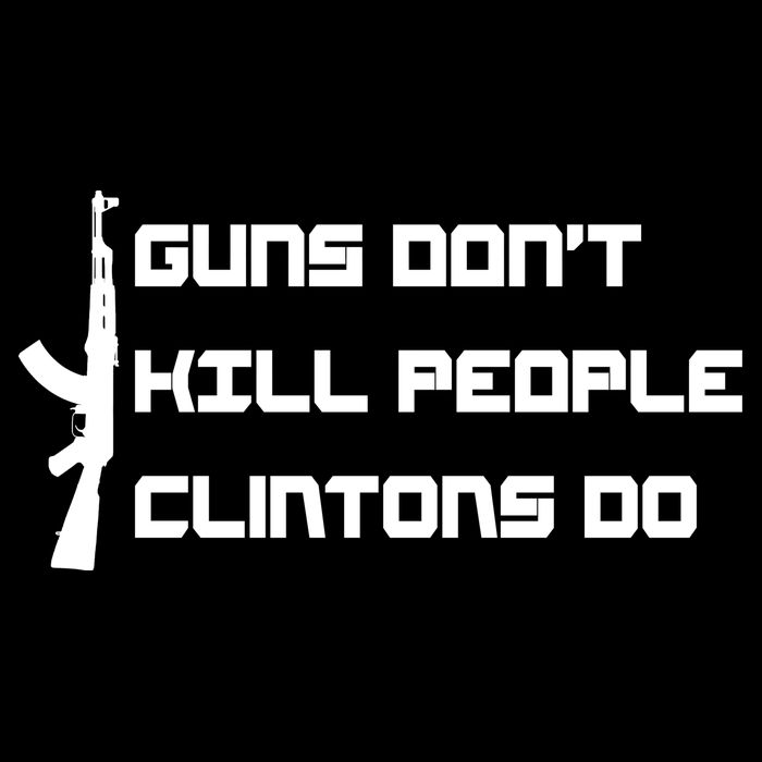 Guns Don't Kill People Clintons Do Apron