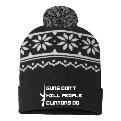 Guns Don't Kill People Clintons Do USA-Made Snowflake Beanie