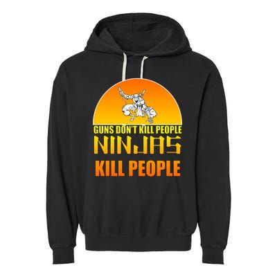 Guns Don't Kill People Grandmas With handsome Grandsons Do Garment-Dyed Fleece Hoodie