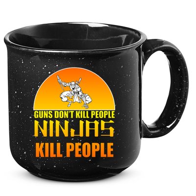 Guns Don't Kill People Grandmas With handsome Grandsons Do 15oz Campfire Ceramic Mug