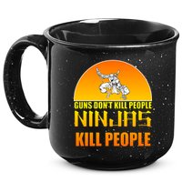 Guns Don't Kill People Grandmas With handsome Grandsons Do 15oz Campfire Ceramic Mug