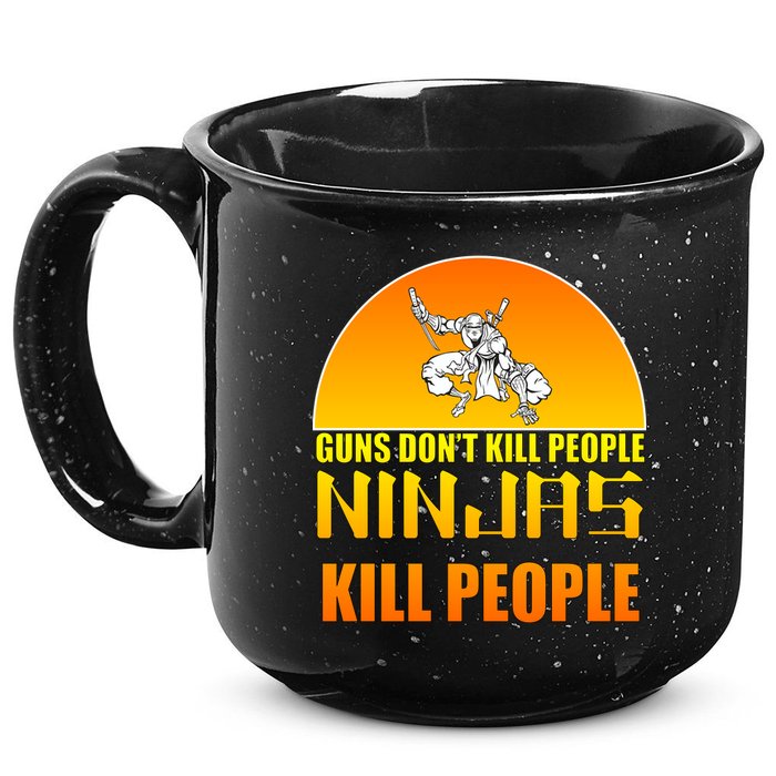 Guns Don't Kill People Grandmas With handsome Grandsons Do 15oz Campfire Ceramic Mug