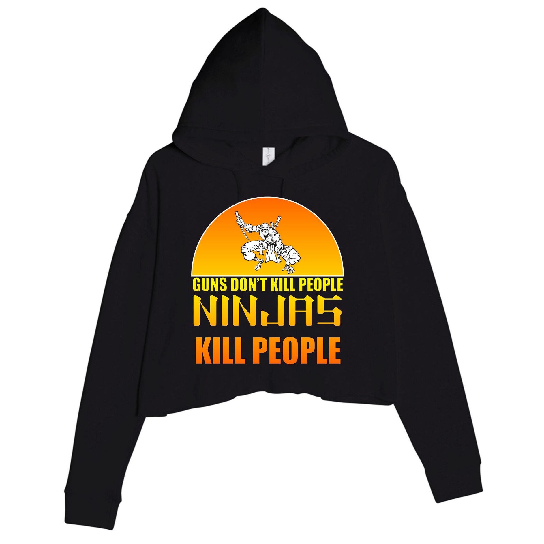 Guns Don't Kill People Grandmas With handsome Grandsons Do Crop Fleece Hoodie