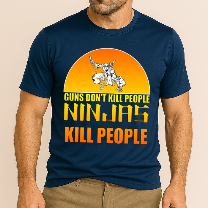 Guns Don't Kill People Grandmas With handsome Grandsons Do Cooling Performance Crew T-Shirt