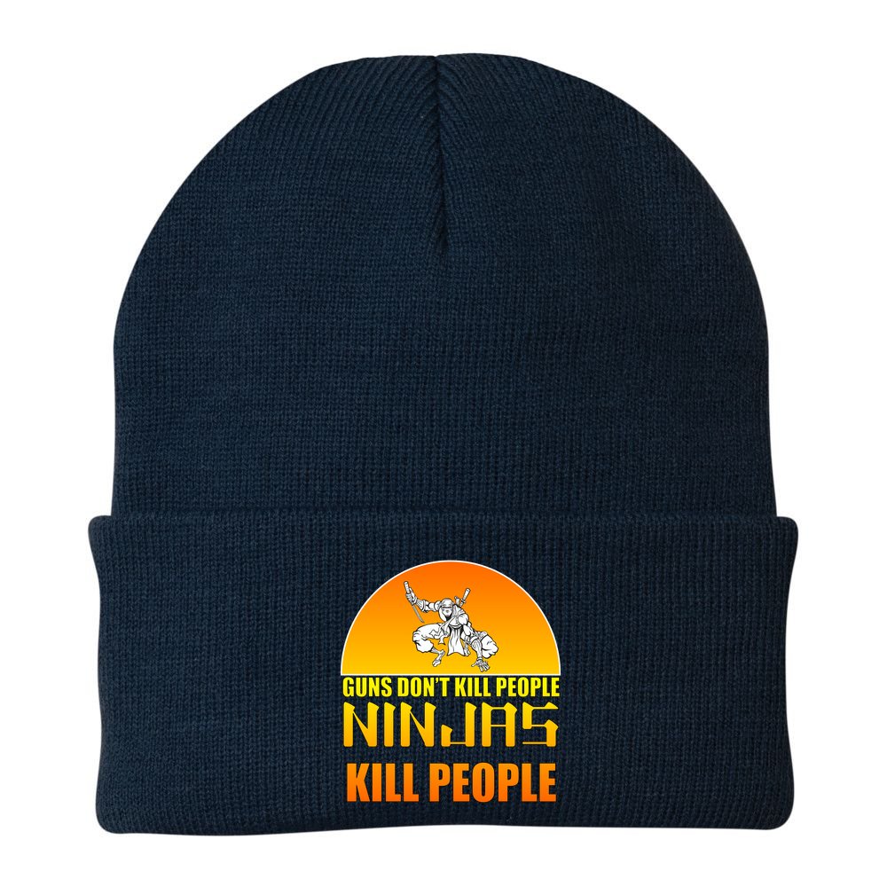 Guns Don't Kill People Grandmas With handsome Grandsons Do Beanie