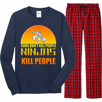 Guns Don't Kill People Grandmas With handsome Grandsons Do Long Sleeve Pajama Set