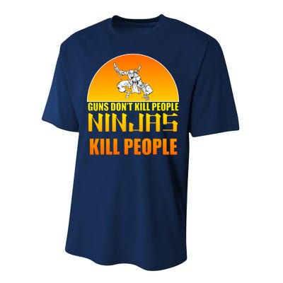 Guns Don't Kill People Grandmas With handsome Grandsons Do Performance Sprint T-Shirt