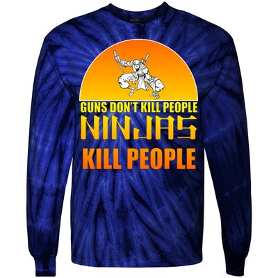 Guns Don't Kill People Grandmas With handsome Grandsons Do Tie-Dye Long Sleeve Shirt