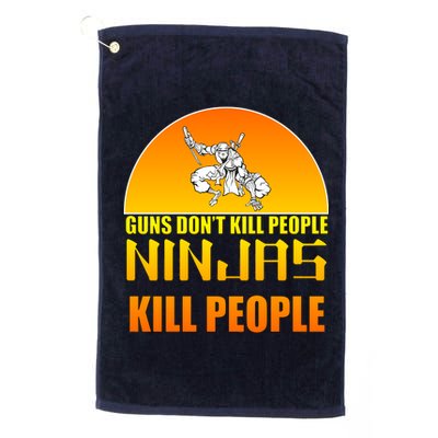 Guns Don't Kill People Grandmas With handsome Grandsons Do Platinum Collection Golf Towel