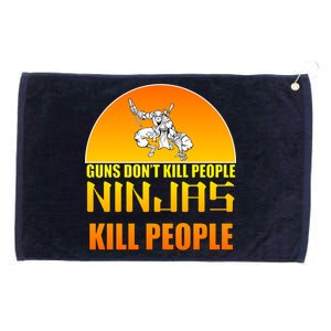 Guns Don't Kill People Grandmas With handsome Grandsons Do Grommeted Golf Towel