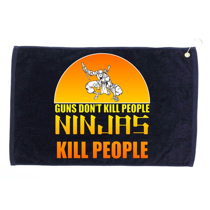 Guns Don't Kill People Grandmas With handsome Grandsons Do Grommeted Golf Towel