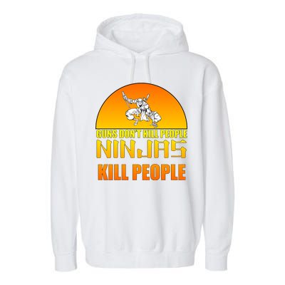 Guns Don't Kill People Grandmas With handsome Grandsons Do Garment-Dyed Fleece Hoodie