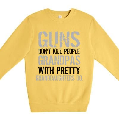 Guns Don't Kill People Grandpas Do Premium Crewneck Sweatshirt