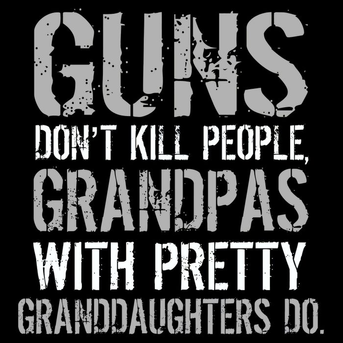 Guns Don't Kill People Grandpas Do Women's V-Neck T-Shirt