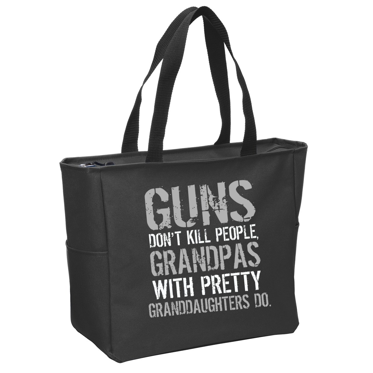 Guns Don't Kill People Grandpas Do Zip Tote Bag