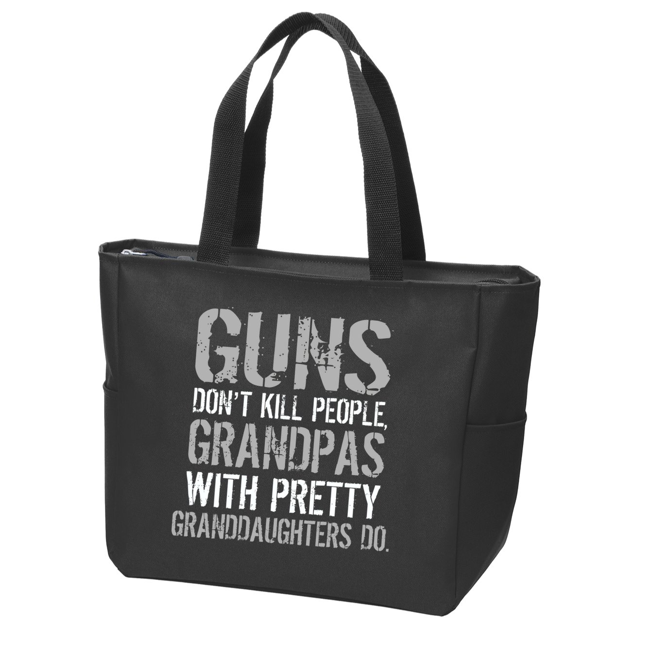 Guns Don't Kill People Grandpas Do Zip Tote Bag