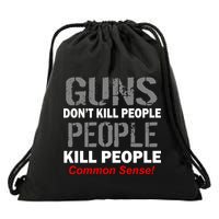 Guns Don't Kill People Kill People Drawstring Bag