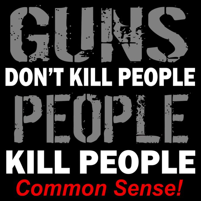 Guns Don't Kill People Kill People Drawstring Bag