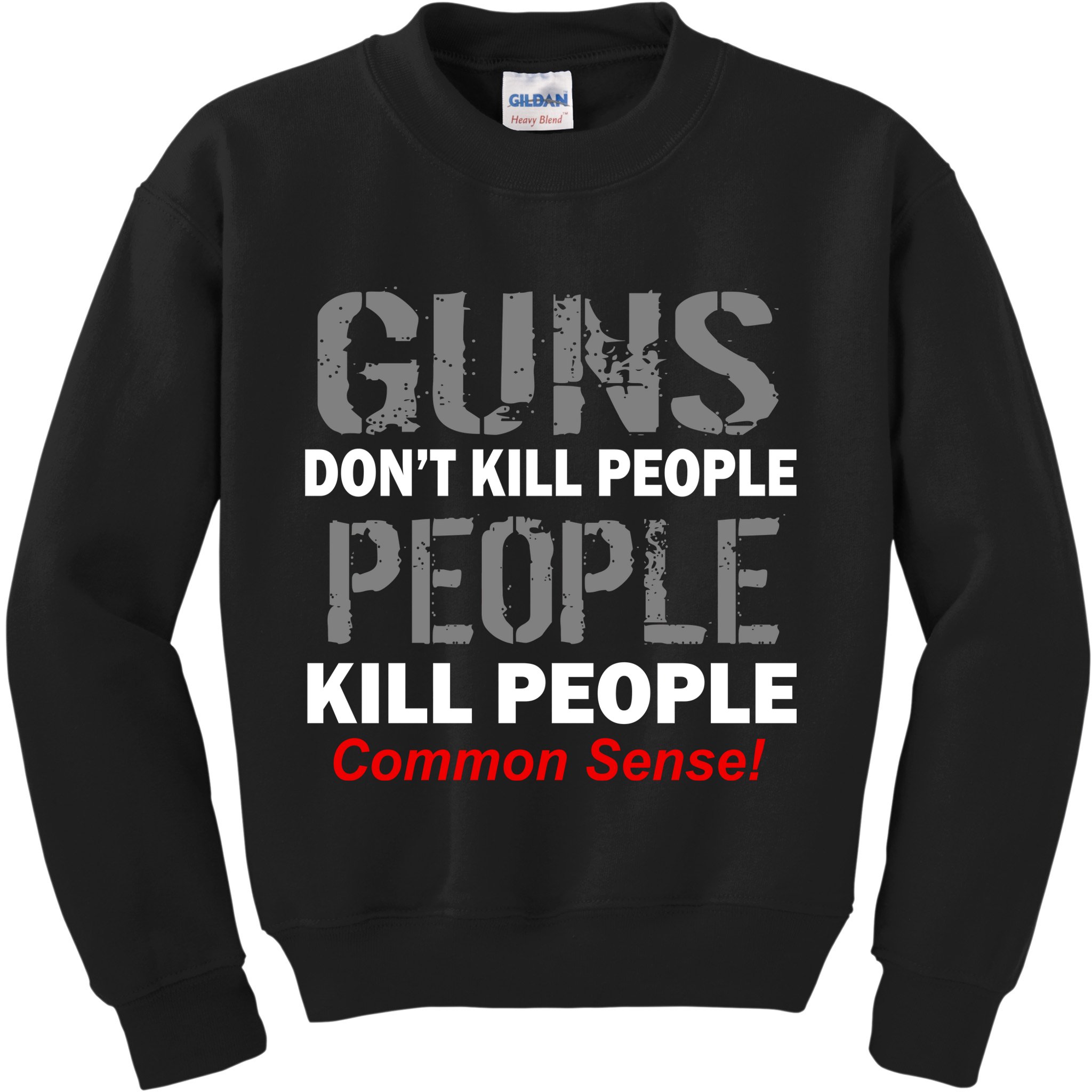 Guns Don't Kill People Kill People Kids Sweatshirt