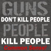 Guns Don't Kill People Kill People Vector Backpack