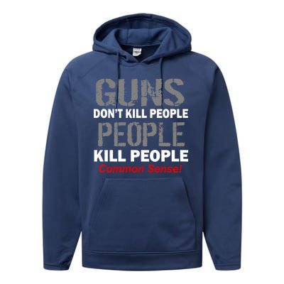 Guns Don't Kill People Kill People Performance Fleece Hoodie