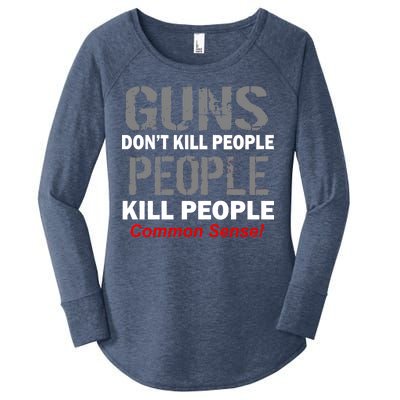 Guns Don't Kill People Kill People Women's Perfect Tri Tunic Long Sleeve Shirt