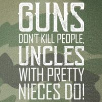 Guns Don't Kill People Uncles With Pretty Nieces Do Legacy Tie Dye Trucker Hat