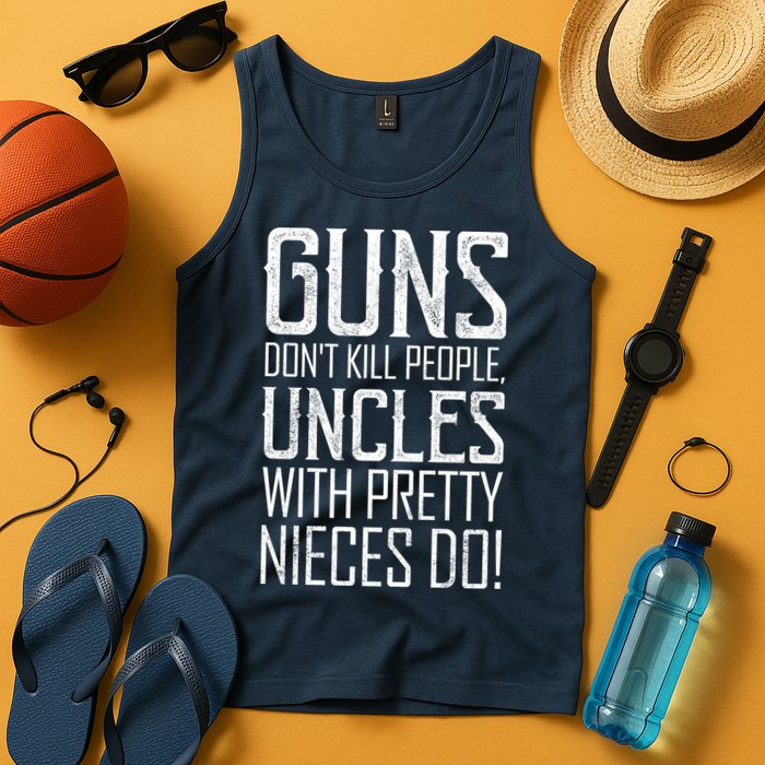 Guns Don't Kill People Uncles With Pretty Nieces Do Tank Top