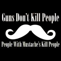 Guns Don't Kill People With Mustache's Do 16 in Basic Backpack