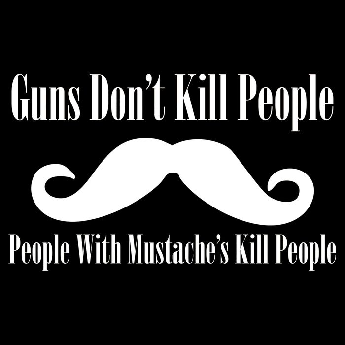 Guns Don't Kill People With Mustache's Do Tank Top