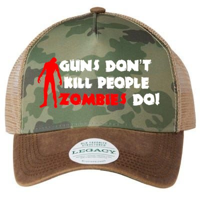 Guns Don't Kill People Zombies Do Legacy Tie Dye Trucker Hat