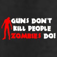 Guns Don't Kill People Zombies Do 7 Panel Mesh Trucker Snapback Hat