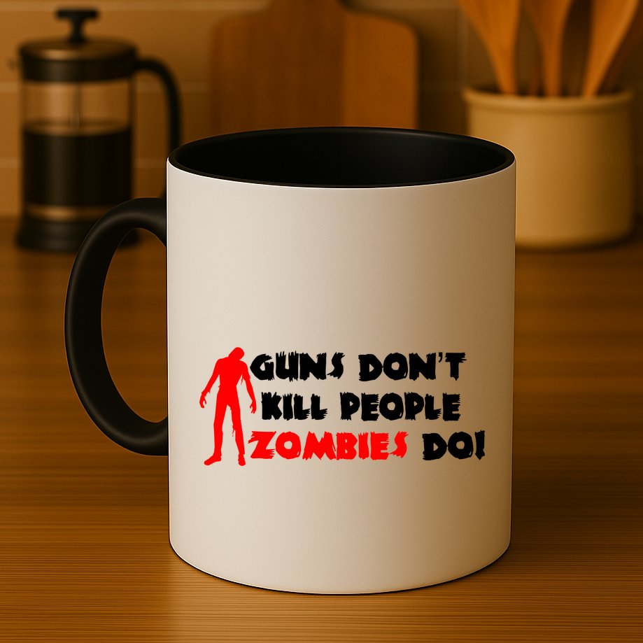 Guns Don't Kill People Zombies Do Mug